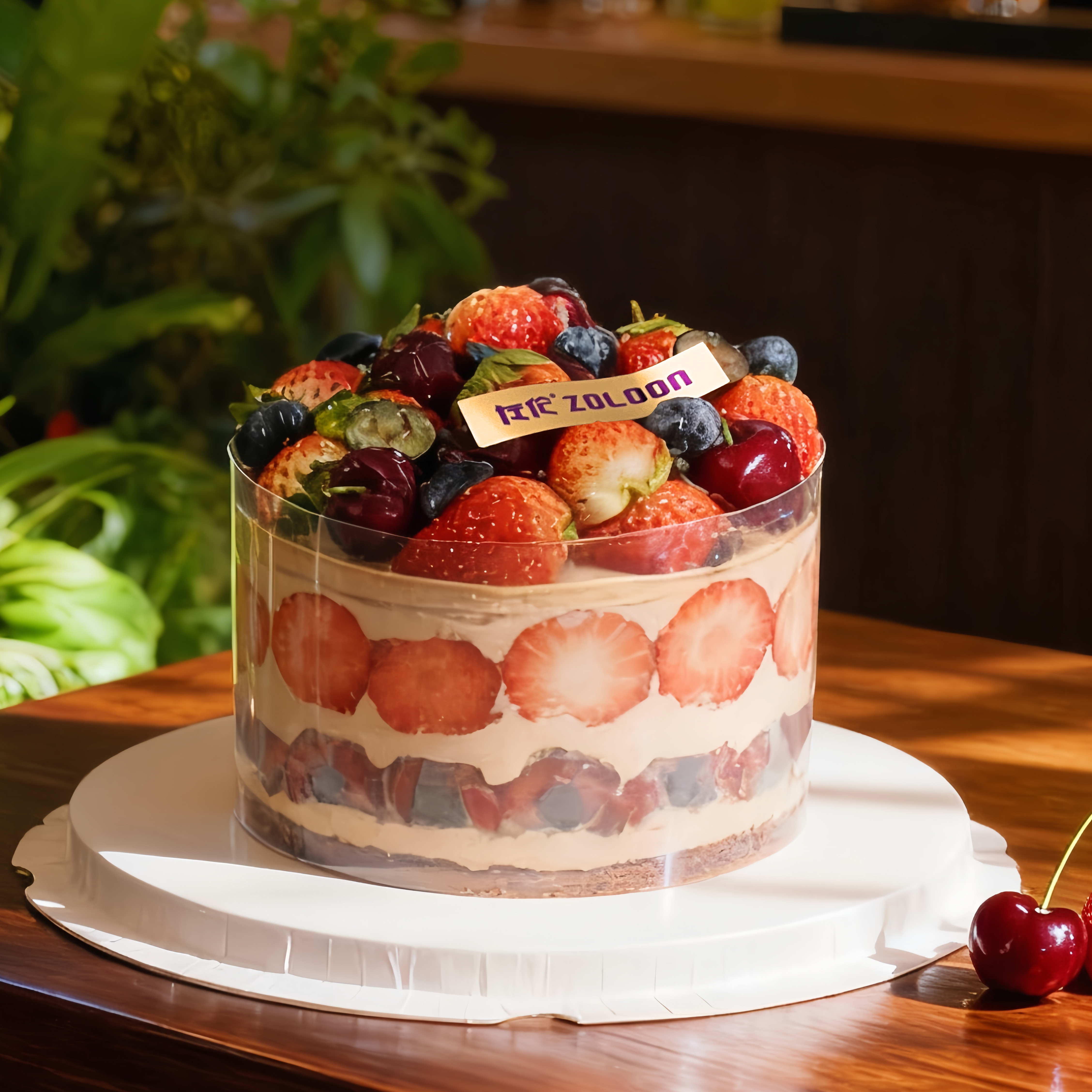 新品丨车厘子草莓大满贯（车厘子草莓巧克力蛋糕）