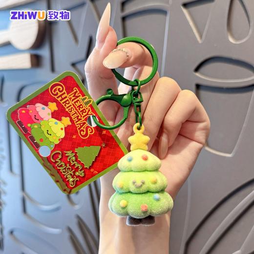 【圣诞小挂件❗️植绒钥匙扣】精选优质材料，你的贴身“小萌宠”，3D立体造型，牢固不掉色，随时随地想挂就挂，圣诞节小礼品挂件扣书包挂件节日礼物QQ 商品图5