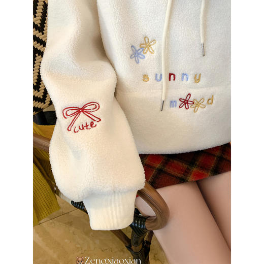 <曾小咸推荐>现货秒杀 ！微信超特价！羊羔毛连帽卫衣 日常229.99 立减100 秒杀129.99！！ 商品图3