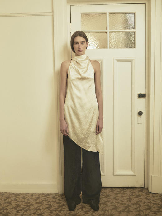 VC｜HD25015 Monica halterneck dress [ 连衣裙 金 / 米白 ]【HOLIDAY】 商品图1