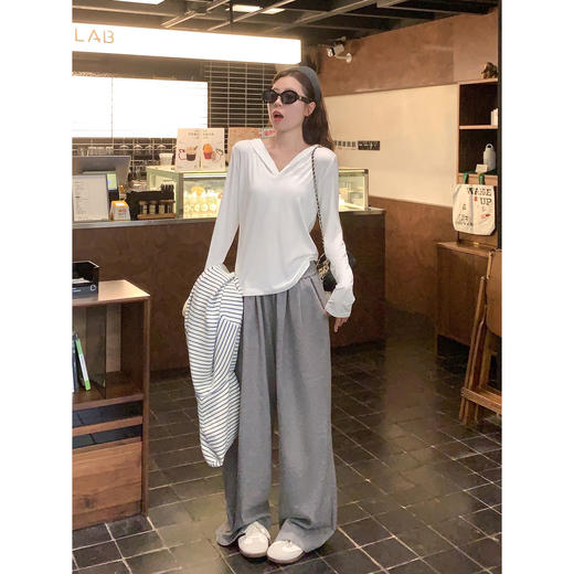 <曾小咸推荐>现货秒杀！微信超特价！韩系连帽长袖打底衫 日常119.99/件 立减40 秒杀79.99/件！！ 商品图4