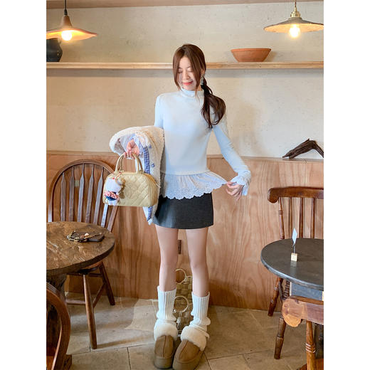 <曾小咸推荐>现货秒杀 ！微信超特价！韩系蕾丝打底t恤 日常129.99 立减60 秒杀69.99！！ 商品图1