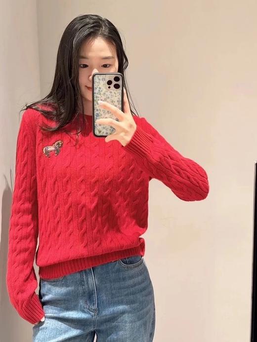 【高品质私服】【经典麻花编织毛衣】显白显瘦圆领款~甄选100%羊毛，纤维蓬松柔韧，亲肤性与保暖性兼备，摸起来是能感知到的细腻质感【无标出货 介意慎拍】WD 商品图2