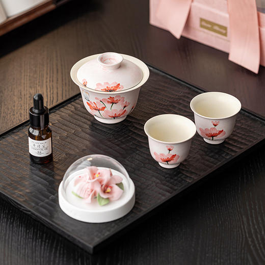 【非遗陶瓷手捏花传承】2026 汐岚萃蝶·手绘虞美人 商品图4