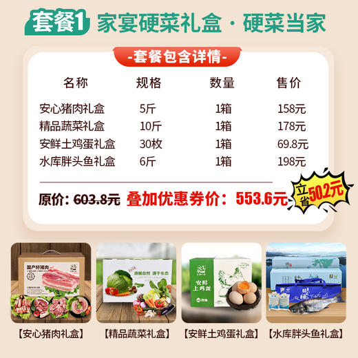 【送礼必备】元旦精品礼盒  精心搭配时令水果鸡蛋蔬菜肉礼盒  送亲友朋友长辈礼物 企业团购礼品 商品图2