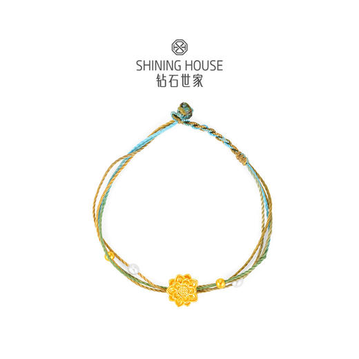 【定价黄金】【限时8折】【现货】钻石世家  足金黄金手串 #五角星#金苹果#莲花# 手串手链 淡水珍珠手链 商品图7