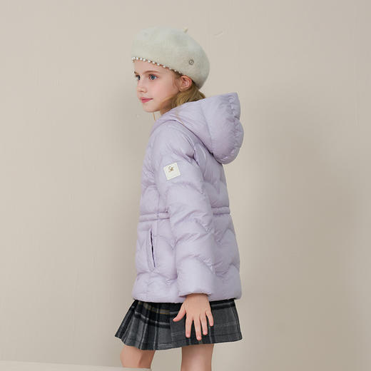 【三防】【鹅绒】儿童羽绒服2025秋冬女童轻薄连帽中大童保暖外套 商品图4