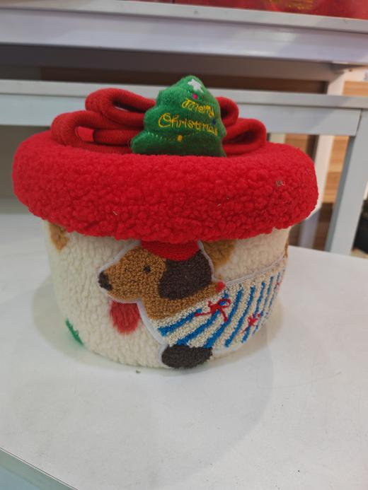 毛毡桶小狗（红盖） 商品图0