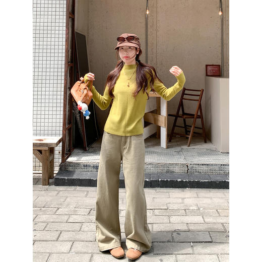 <曾小咸推荐>现货秒杀！微信超特价！韩系3色长袖打底针织衫 日常99.99/件 立减30 秒杀69.99/件！！ 商品图2