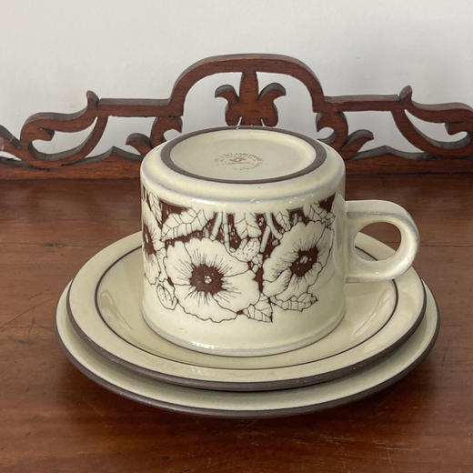 英国Hornsea  CORNROSE 咖啡杯碟三件套 商品图2