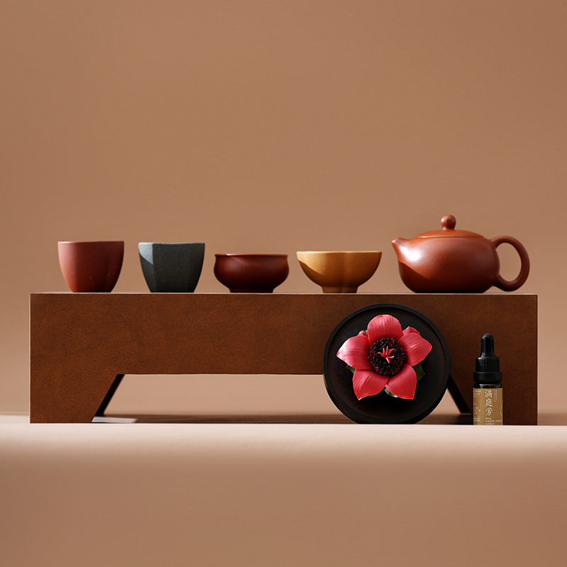 【非遗陶瓷手捏花传承】2026 鸿运当头茶壶套组