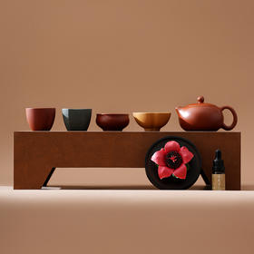 【非遗陶瓷手捏花传承】2026 鸿运当头茶壶套组