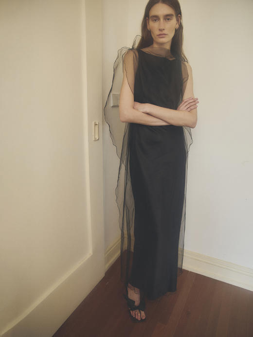 VC｜HD25019 Jasmine silk dress [ 连衣裙 黑 ]【HOLIDAY】 商品图7