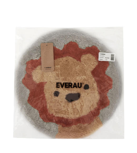 【澳洲品牌】EVERAU   纯羊毛椅垫小垫沙发垫坐垫羊剪绒短毛餐椅垫 圆形座垫冬季羊皮椅垫 小狮敲门坐垫EAZ063 商品图3