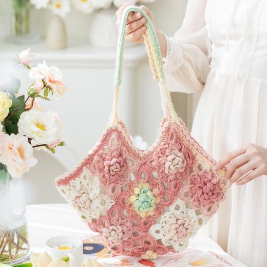 苏苏姐家笠朵包包手工编织包包diy钩针单肩包毛线团材料包 商品图1