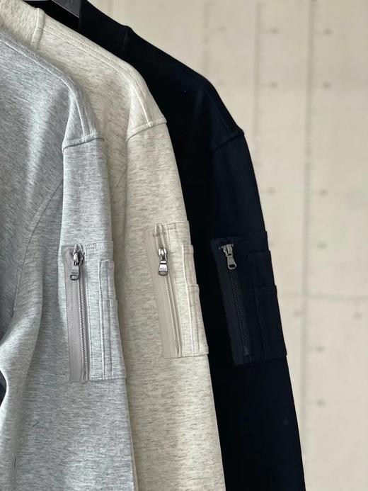 D121167小马刺绣Logo纯色棒球领长袖情侣秋冬拉链夹克外套 商品图3