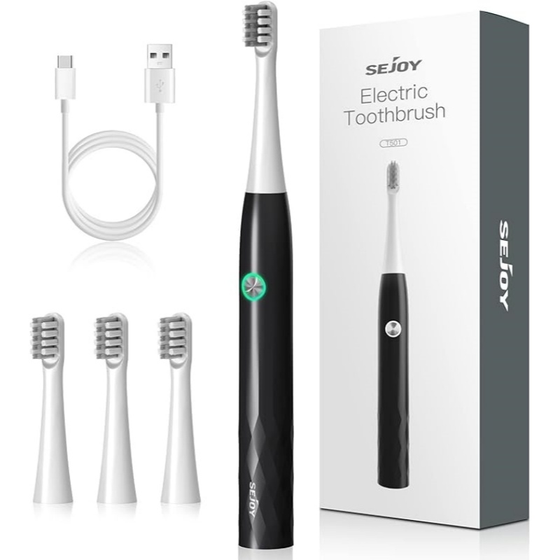 美国 Sejoy 电动牙刷 IPX7防水 3种模式 配备4个刷头