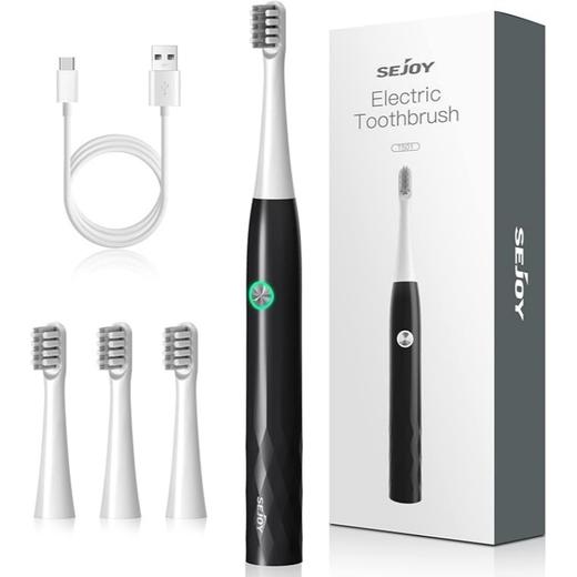 美国 Sejoy 电动牙刷 IPX7防水 3种模式 配备4个刷头 商品图0