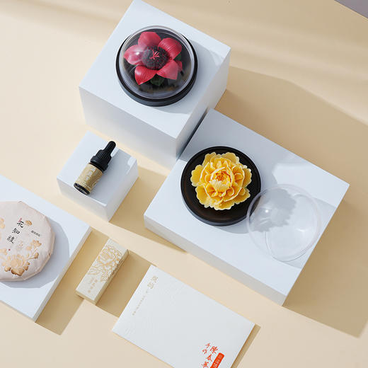 【非遗陶瓷手捏花传承】2026《花之礼》-茶饼香氛款 商品图3