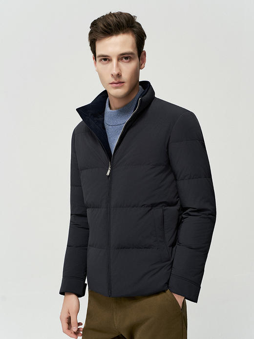 【90白鹅绒立领外套】25年秋冬新品男士保暖外套直筒防风保暖羽绒 商品图1