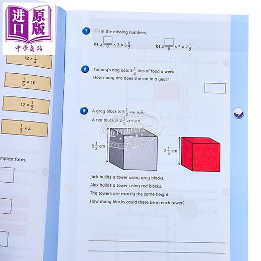 【中商原版】英国白玫瑰数学练习册六年级秋季套装5册 White Rose Math Year 6 Autumn Block 1-5 小学四则运算学习英文原版 商品图2