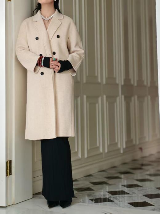 【12.19上新】2色之家夹花羊毛羊绒双面呢大衣·LSQ 商品图4