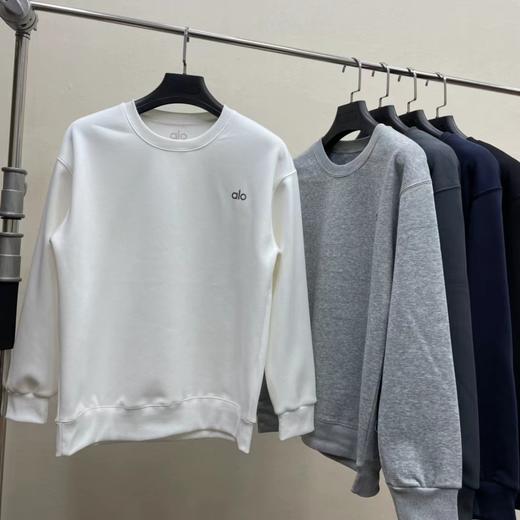 D121160男士加绒加厚银狐绒百搭保暖套头卫衣 商品图4