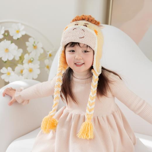 苏苏姐家小马雷锋帽手工diy编织钩针梦羽儿童帽毛线团材料包 商品图2