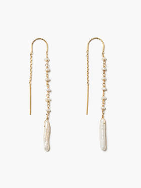 订购6周到｜Chan Luu-DRIP-淡水珍珠 耳线［美国设计师］