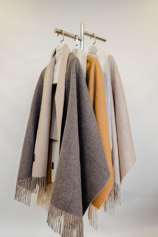 MAISON COVET 纯山羊绒双面披肩 商品图0