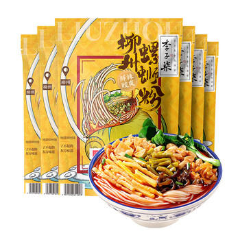 李子柒螺蛳粉330g*6袋(水煮型)广西柳州特产方便速食米粉米线夜宵零食 /粮油调味 /方便食品 /螺蛳粉 商品图4