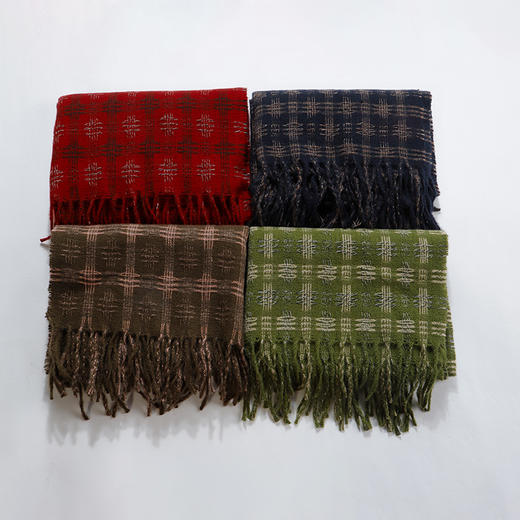 DM格子撞色流苏围巾-纪念日百货门店同款167897489 商品图0