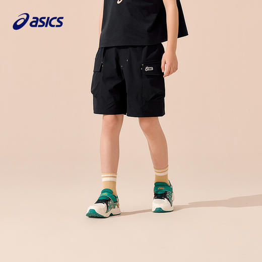 ASICS/亚瑟士童装25年夏新款男童三防宽松舒适工装轻户外梭织中裤 商品图1