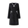 「高货wl」全新升级【铂金会员367/天猫499/差价132】(10325)洛诗琳2025秋冬气质珠片小香风雪尼尔粗花呢A字连衣裙女 商品缩略图2