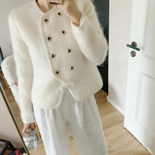 香奈儿 25秋冬新款 洋装马海毛外套(TM) 商品图5