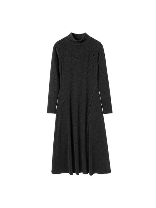 假两件微磨毛显瘦320g连衣裙 商品图13