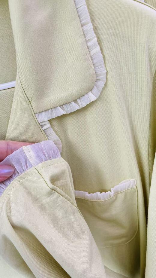 长袖长裤丝光棉翻领套装女款睡衣舒适透气1415339 商品图4