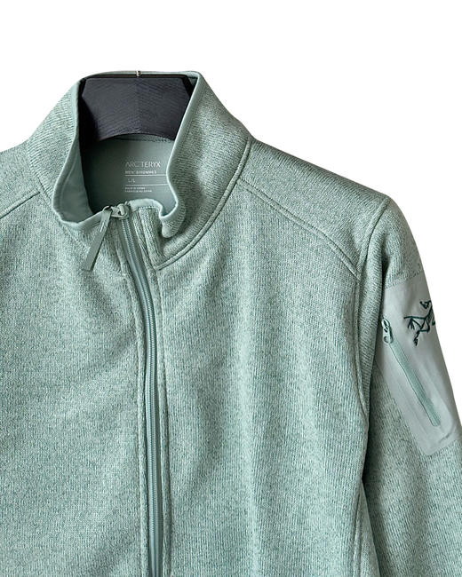 中性款刺绣立领抓绒外套lv003 商品图2