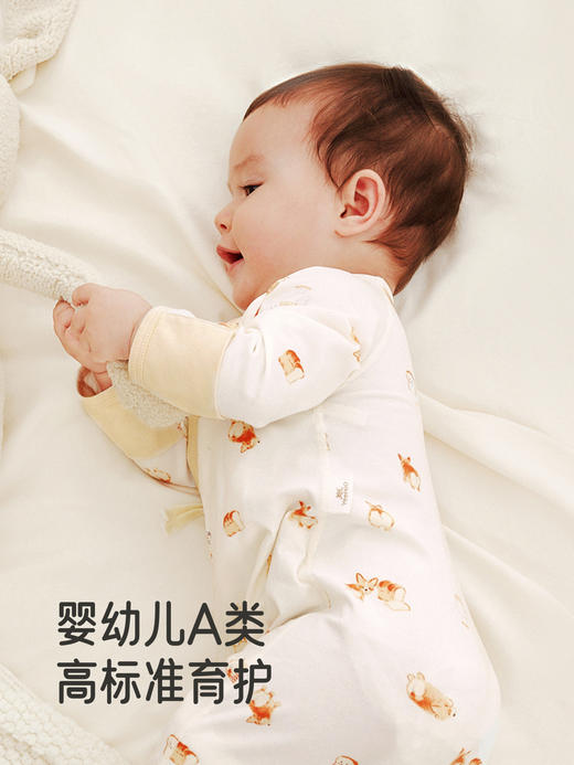 英氏新生婴儿长袖衣服男女宝宝连体衣哈衣爬服和尚服YLAAJ0R014A YLHAJ0R015A 商品图4