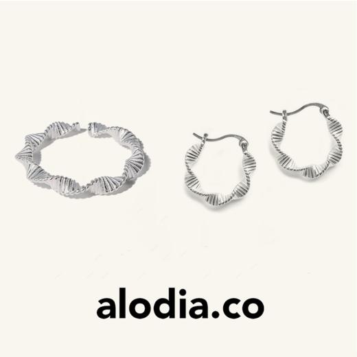 【新年礼物】alodia.co 品牌直发 CRUSH褶皱戒指耳环 925银小众设计高级感长期主义精致 商品图0
