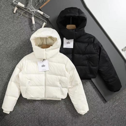 D121154精准保暖轻盈廓形立领女款短款羽绒服 商品图0