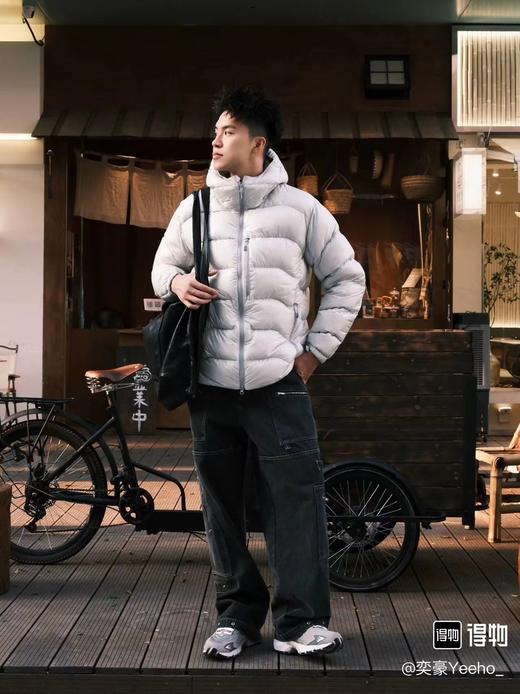 D121168可收纳日本线户外机能连帽情侣羽绒服 商品图13