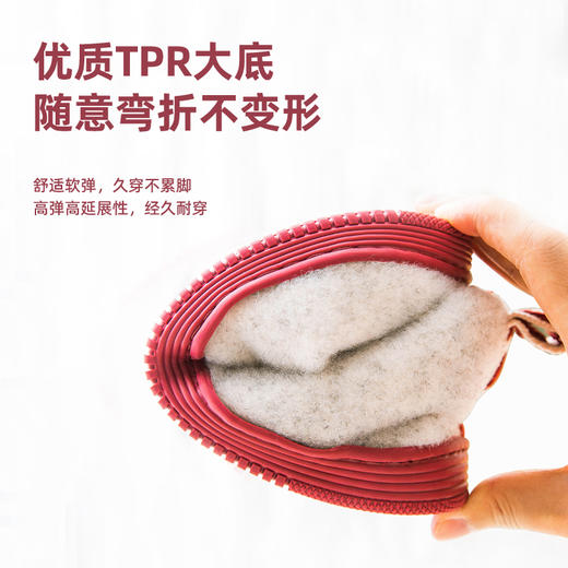 【保暖棉拖鞋】珂缔缘秋冬季居家男女士办公室内室外静音防滑包跟月子 商品图3