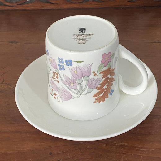 英国Wedgwood Meadow Sweet 花卉骨瓷咖啡杯碟两件套 B0239 商品图1