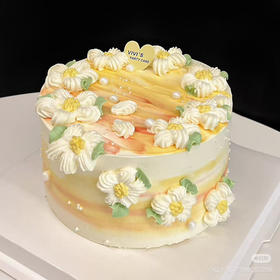 黄玫瑰蛋糕