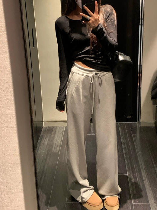 一条过冬棉加绒阔腿裤时髦卫裤 商品图7