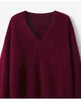 进口拉绒工艺无缝一体礼挚V领羊绒拉绒羊毛衫 商品缩略图9