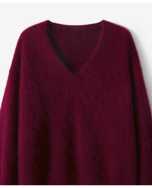 进口拉绒工艺无缝一体礼挚V领羊绒拉绒羊毛衫 商品图9