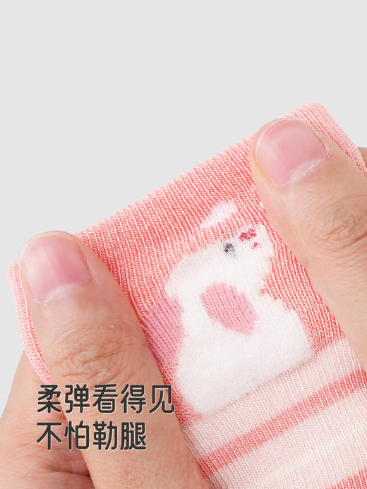 英氏婴儿袜子7A抗菌发热纱秋冬款保暖不勒腿儿童短袜YIWCJ4R171A 商品图3