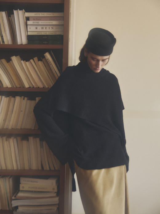 VC｜HD25006 Lotta tassle knit TOP [ 针织上衣两件套 酒红 / 黑 ]【HOLIDAY】 商品图2